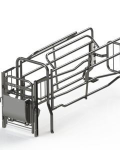 Farrowing crate BD Swing 2300/35 RH/FD w/remov trough